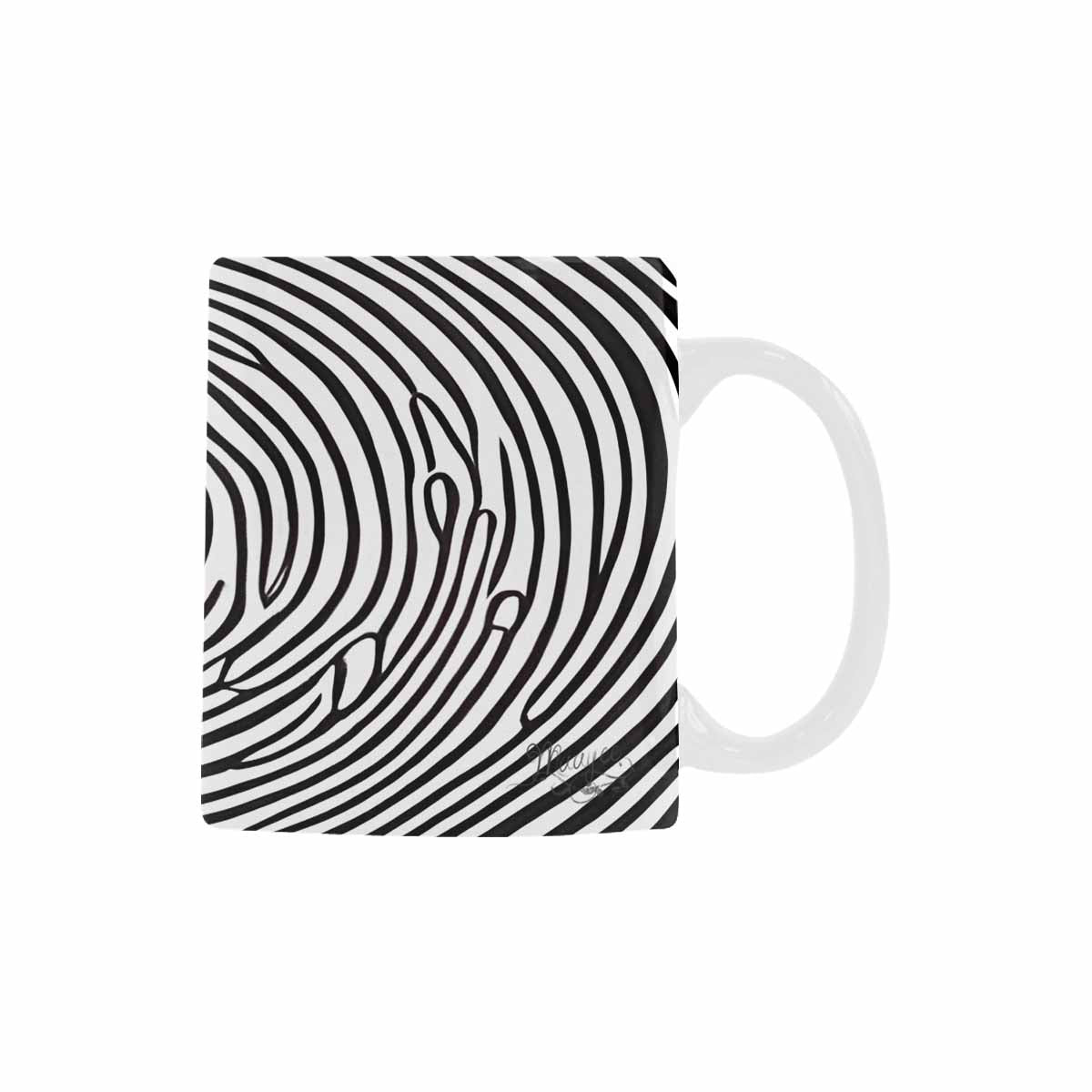 Quality Mug, coffee mug, tea cup, B & W Abstract, Set 1, design 41