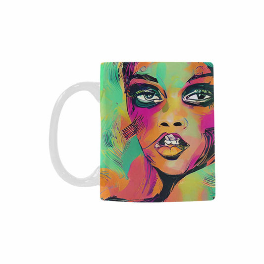 Coffee Mug, tea cup,caucasian Face, design 53