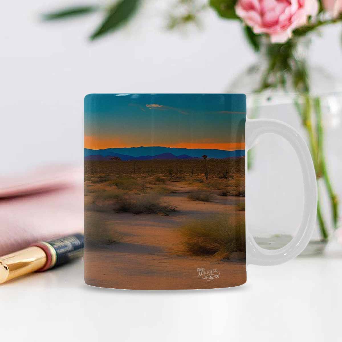 Coffee Mug, tea cup, desert scene, design 7