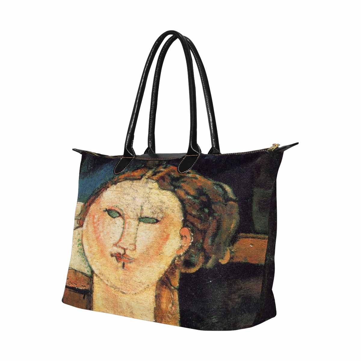 Classic handbag, Modigliani design, choice of 2 colors, Antonia