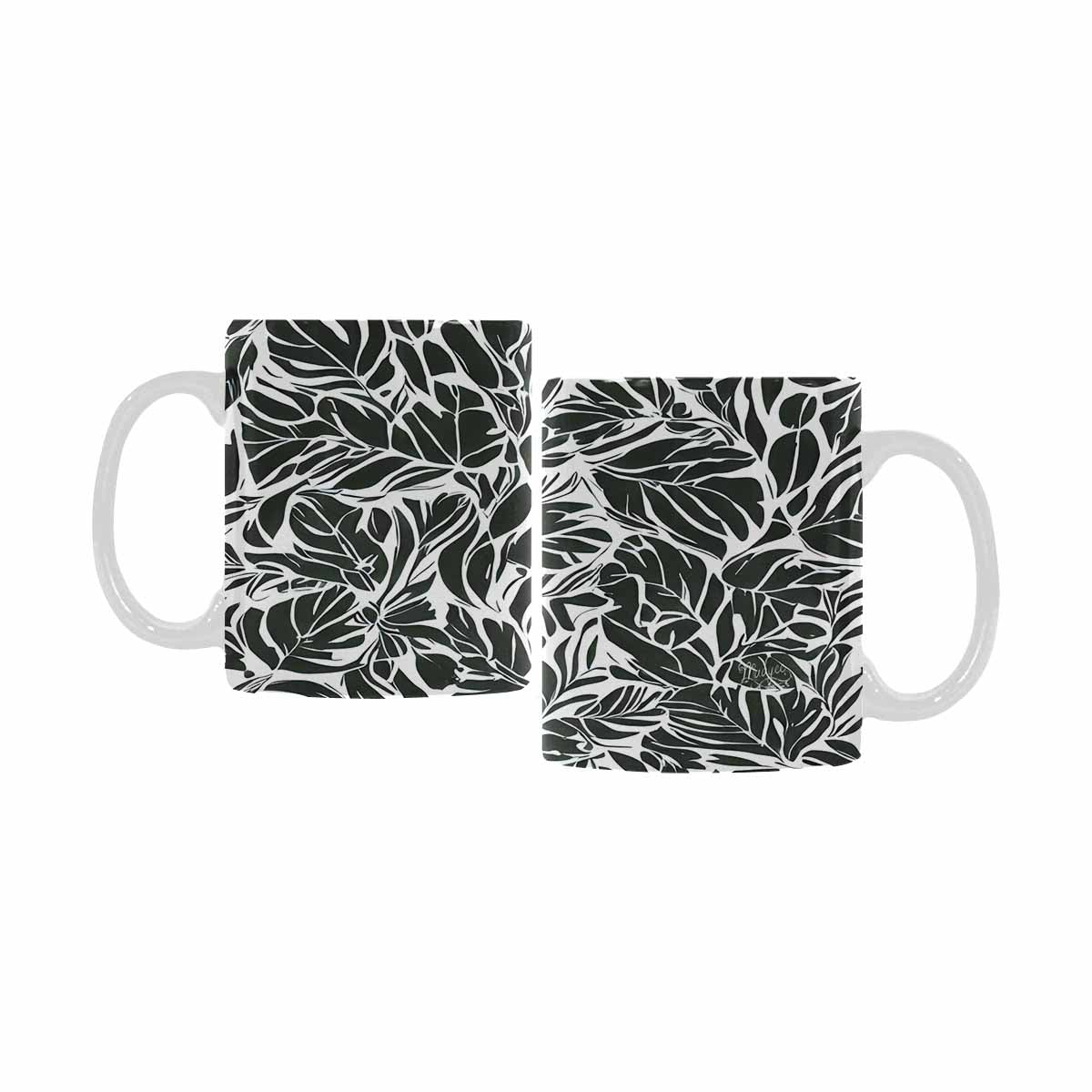 Quality Mug, coffee mug, tea cup, B & W Abstract, Set 1, design 10