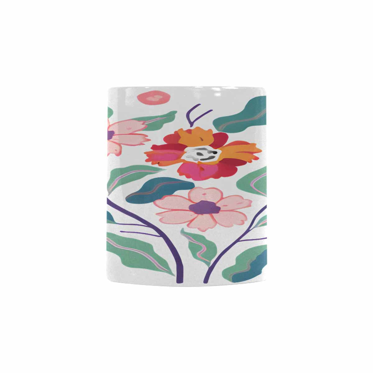 Quality Mug, coffee mug, tea cup, Bright florals, Set 2, design 48