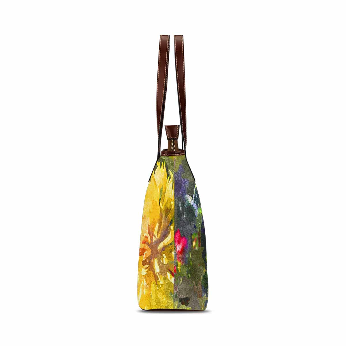 Classic Fabric handbag, watercolor floral, design 62