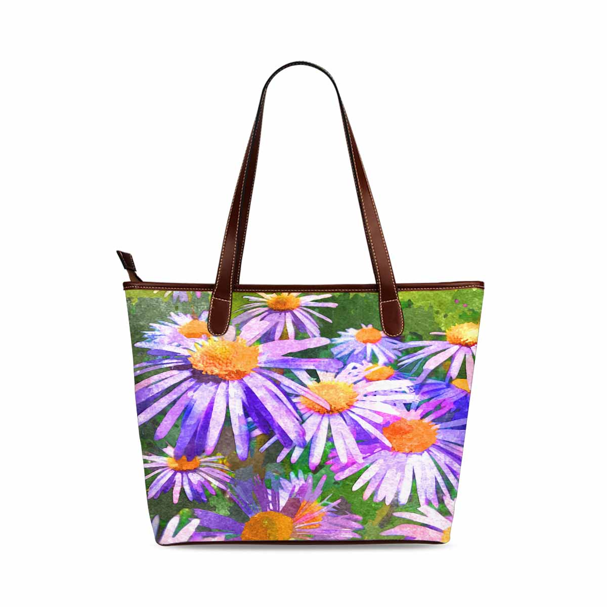 Classic Fabric handbag, watercolor floral, design 4