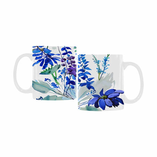 USA made Quality Mug, coffee mug, tea cup, Bright florals, Set 1A, Design 26