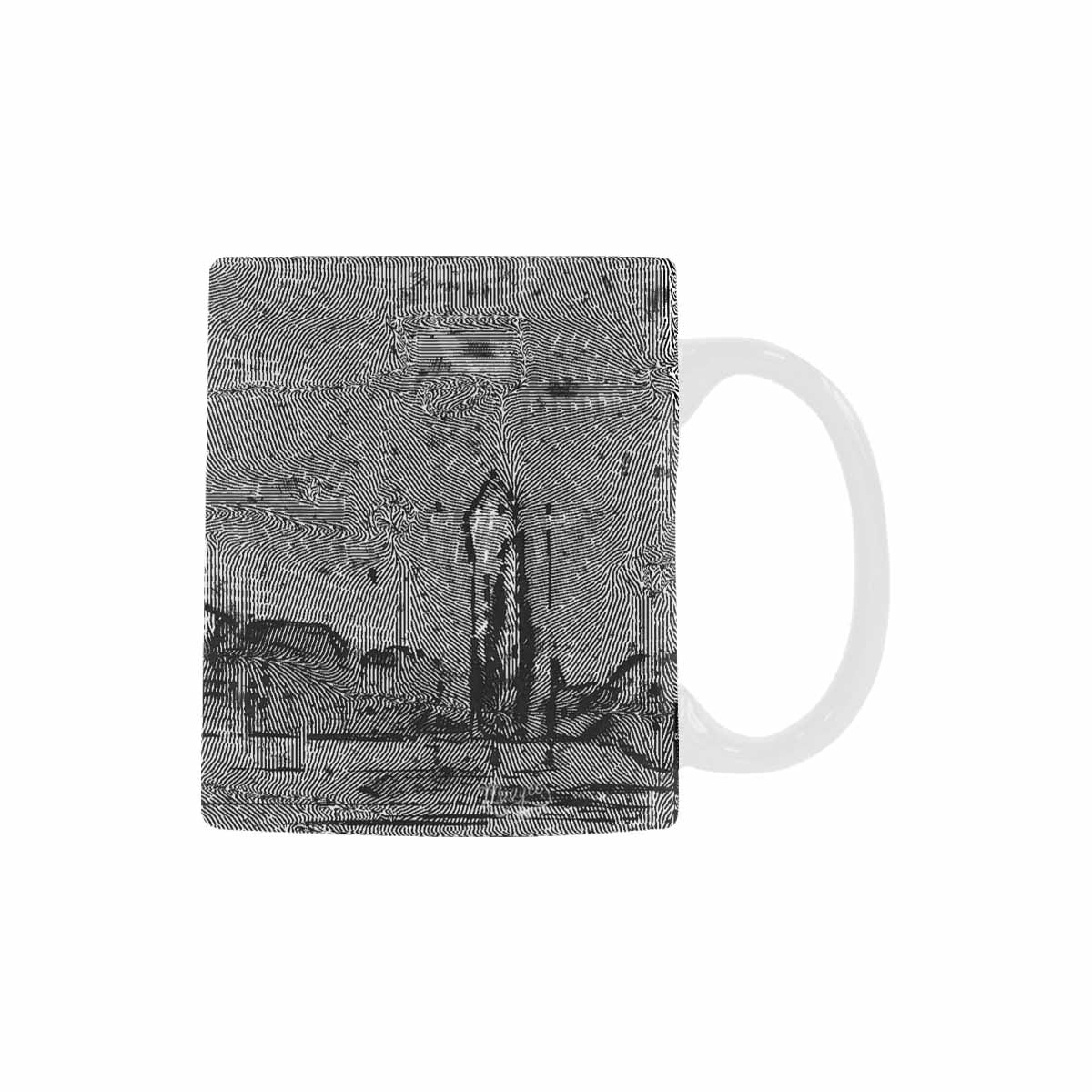 Quality Mug, coffee mug, tea cup, B & W Abstract, Set 1, design 59