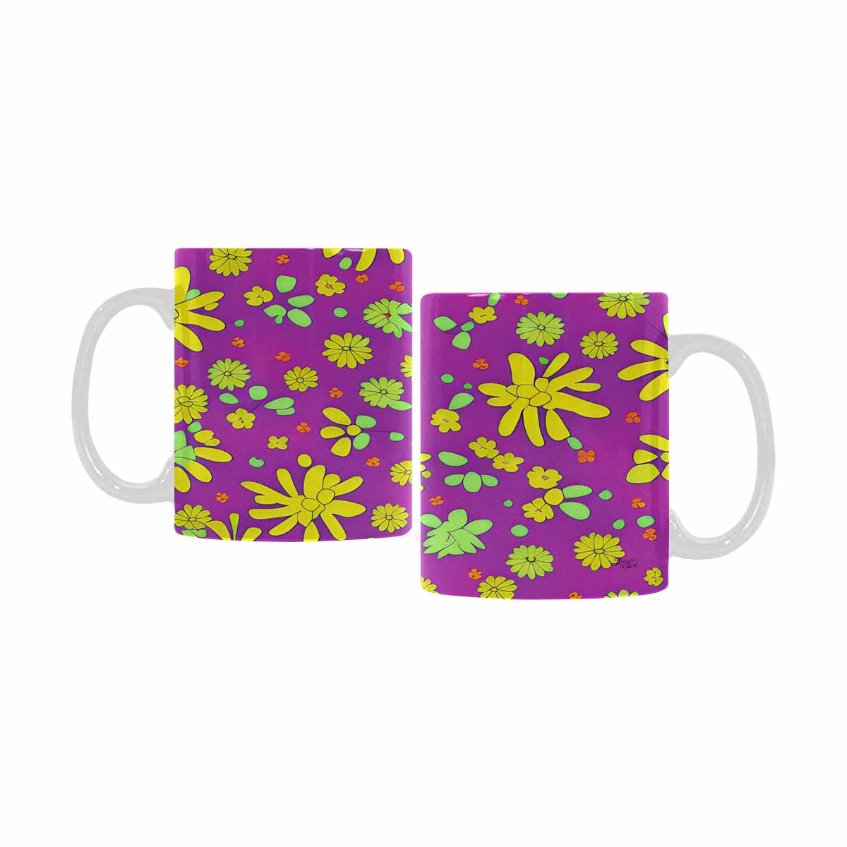 Quality Mug, coffee mug, tea cup, Set 1, Mixed Floral design 35