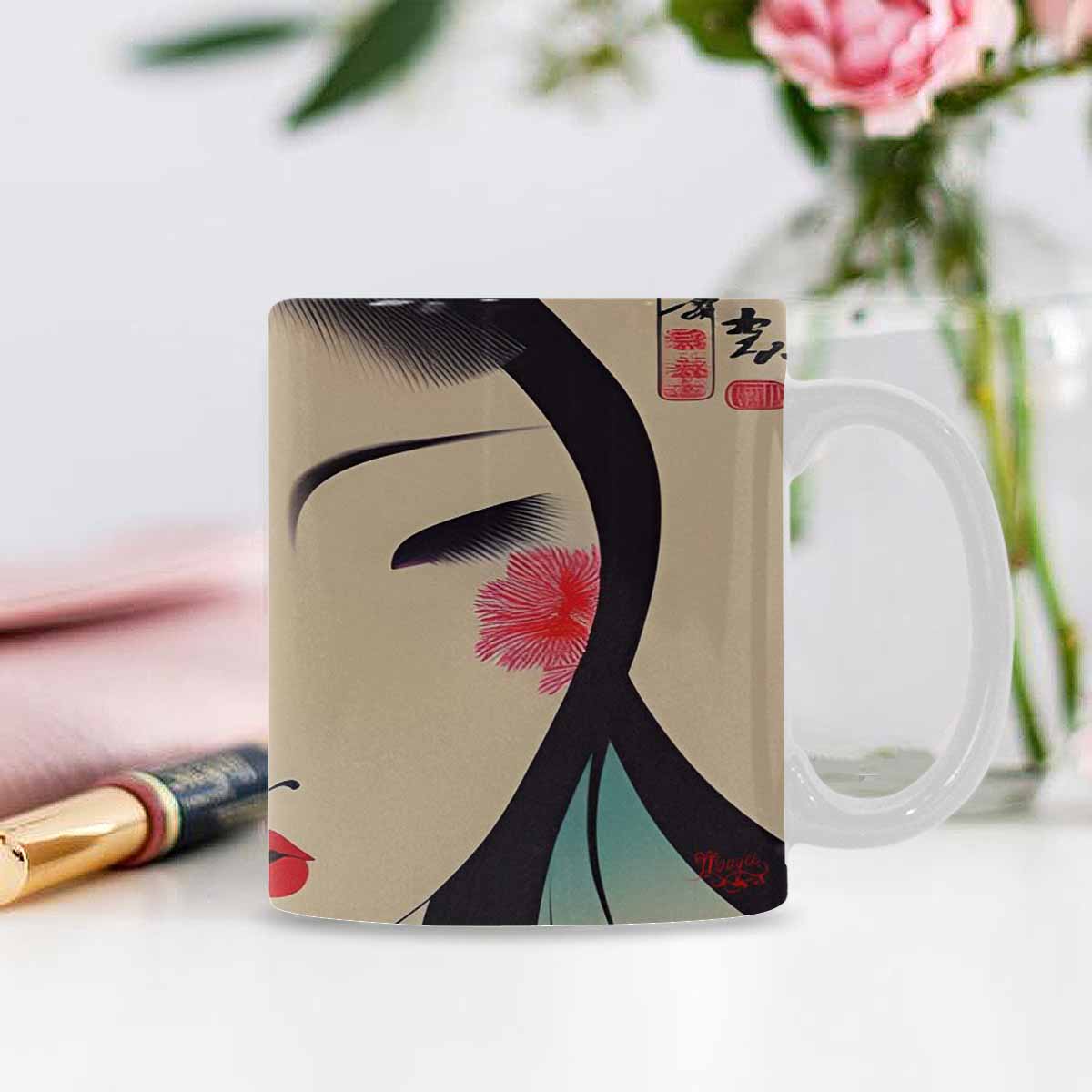 Quality Mug, coffee mug, tea cup, Asian Faces, Design 24