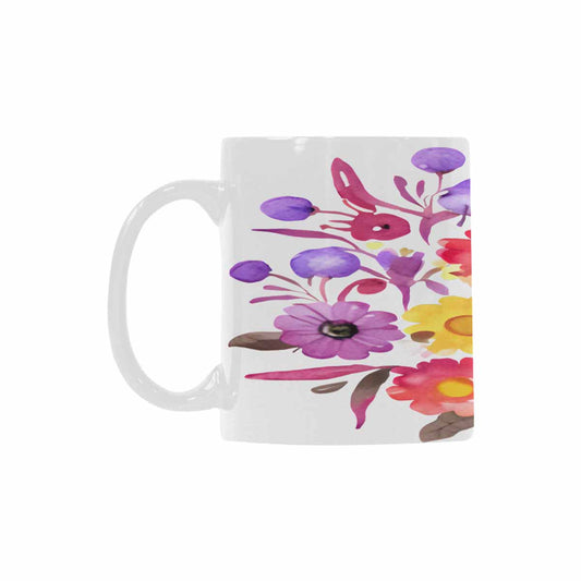 Quality Mug, coffee mug, tea cup, Bright florals, Set 2, design 36