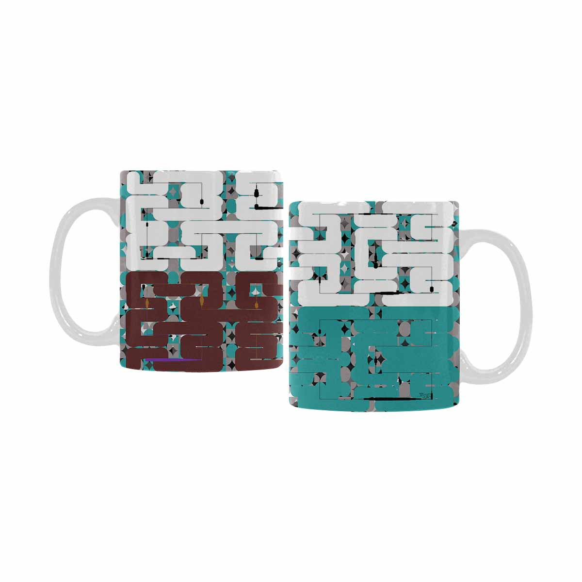 Unique Abstract design coffee mug, set 1, design 90