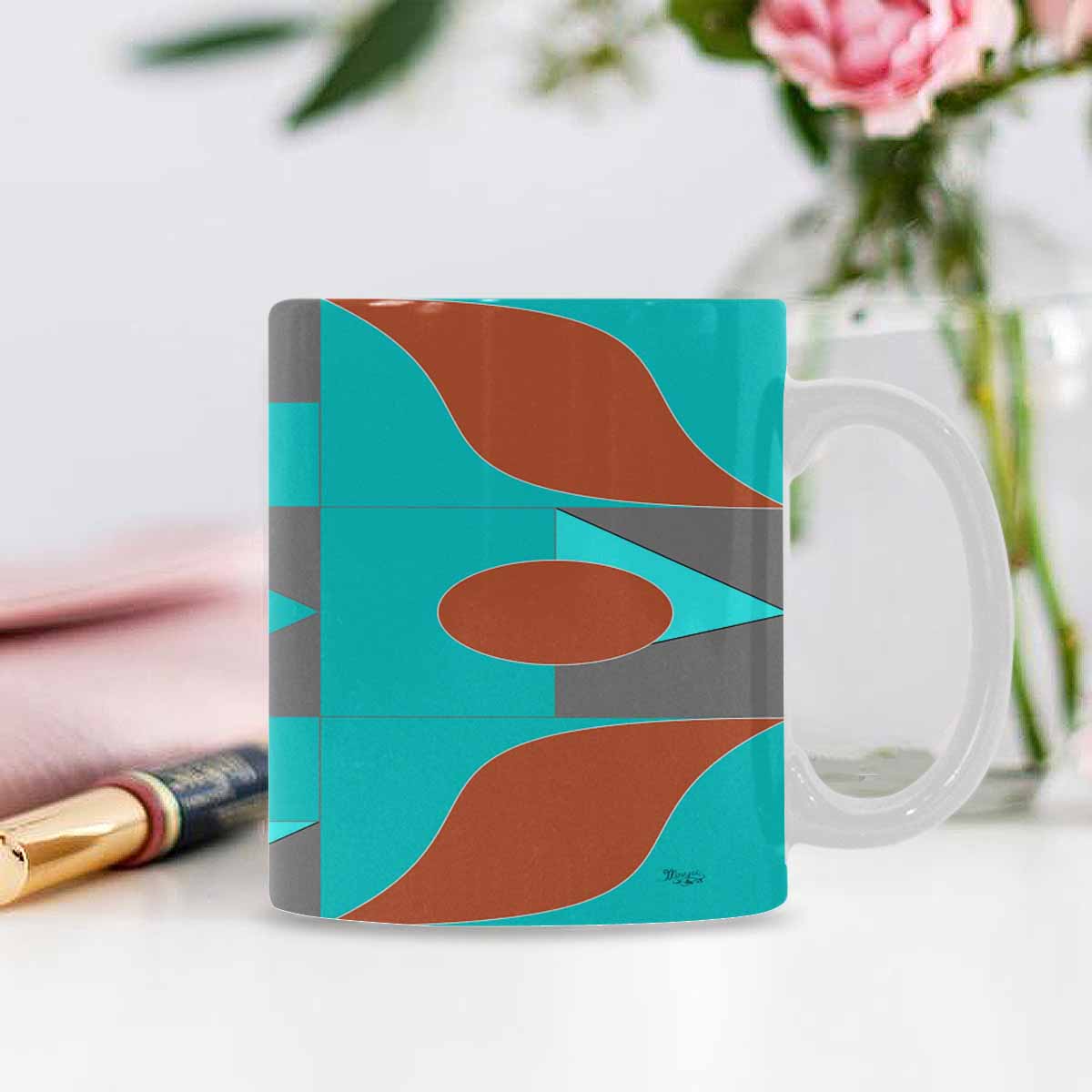 Unique Abstract design coffee mug, set 1, design 125