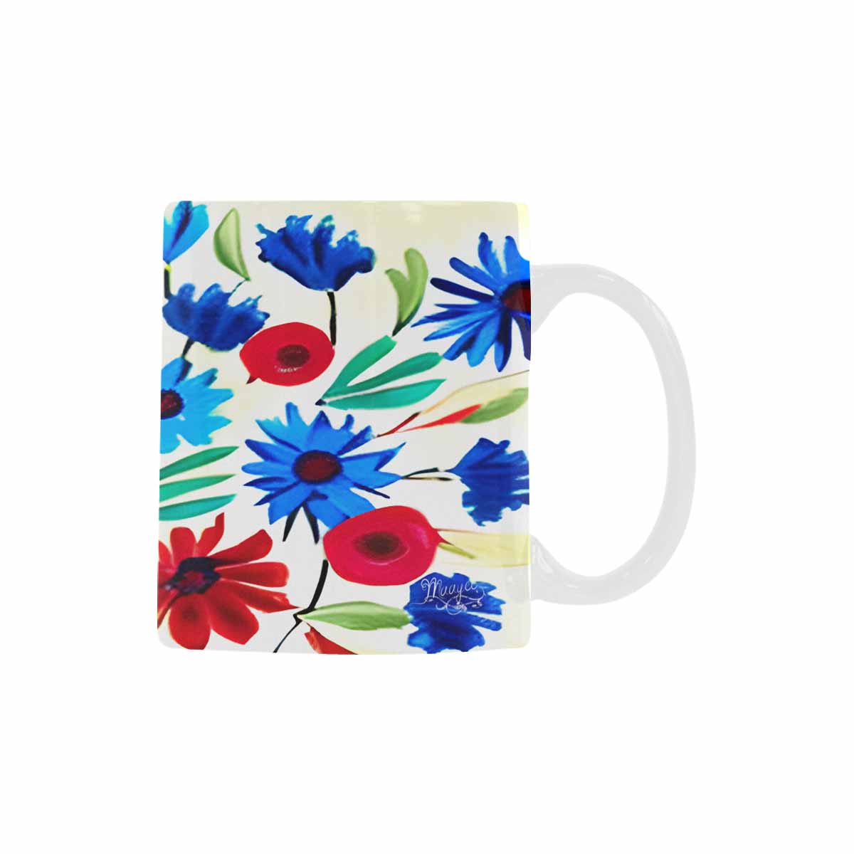 Quality Mug, coffee mug, tea cup, Bright florals, Set 1, Design 111