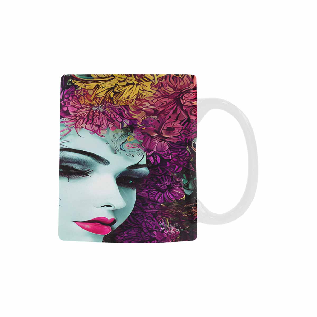 Coffee Mug, tea cup,caucasian Face, design 32