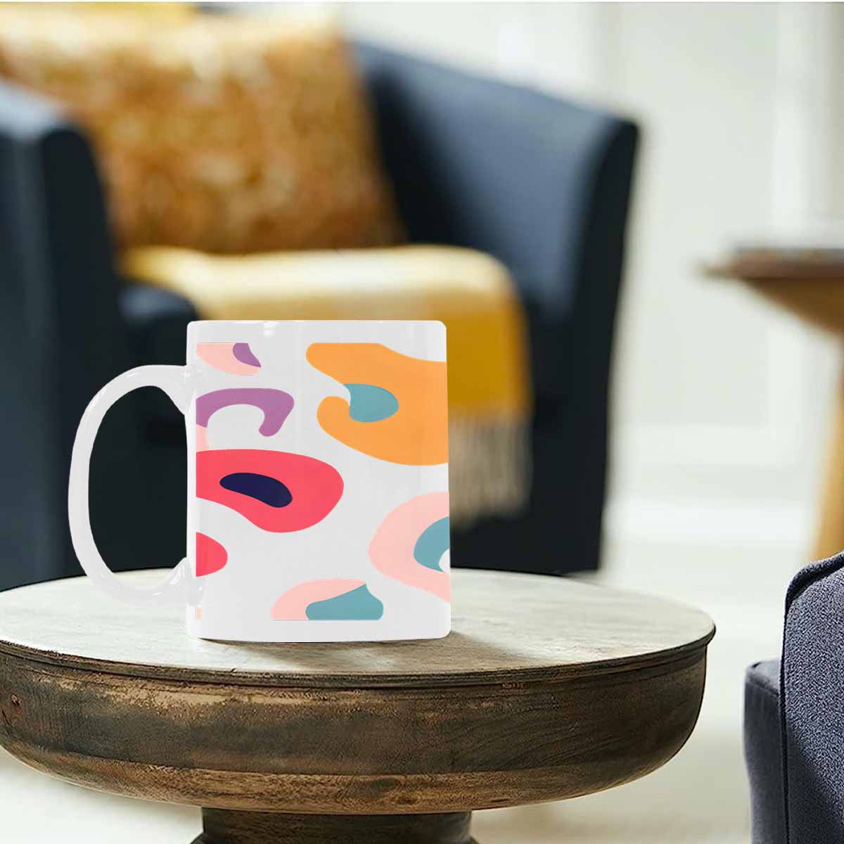 Quality Mug, coffee mug, tea cup, Bold Abstract, Set 1, design 11