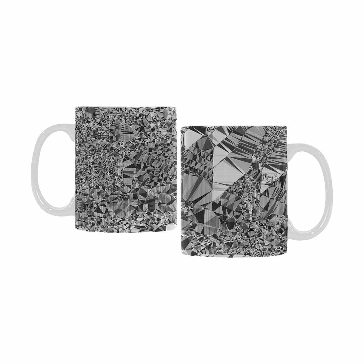 Quality Mug, coffee mug, tea cup, B & W Abstract, Set 1, design 168