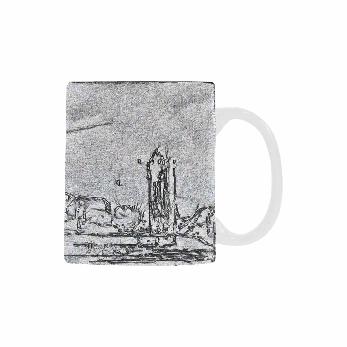 Quality Mug, coffee mug, tea cup, B & W Abstract, Set 1, design 95