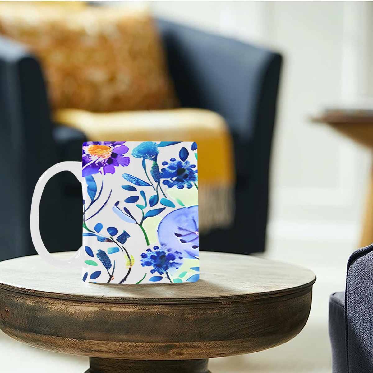 Quality Mug, coffee mug, tea cup, Bright florals, Set 1A, Design 28