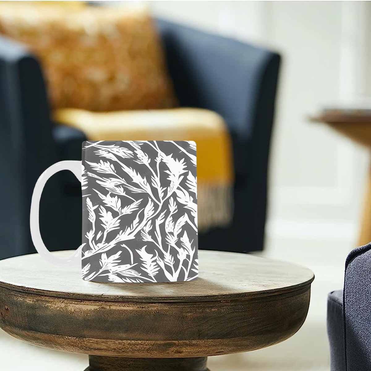 Quality Mug, coffee mug, tea cup, B & W Abstract, Set 1, design 12