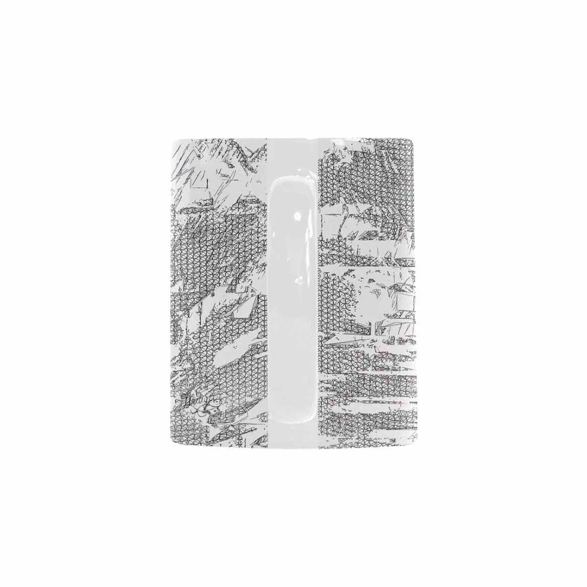 Quality Mug, coffee mug, tea cup, B & W Abstract, Set 1, design 81