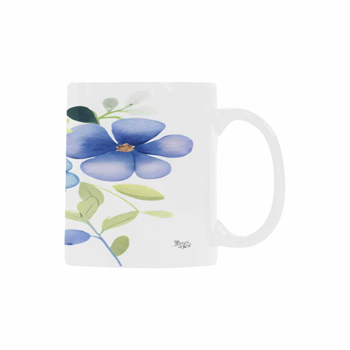 USA made Quality Mug, coffee mug, tea cup, Bright florals, Set 2, design 45