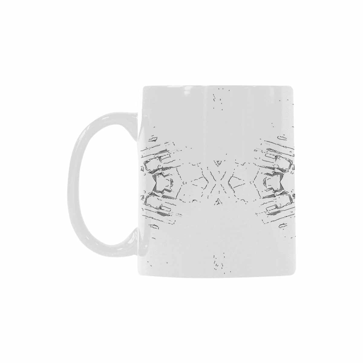 Quality Mug, coffee mug, tea cup, B & W Abstract, Set 1, design 124