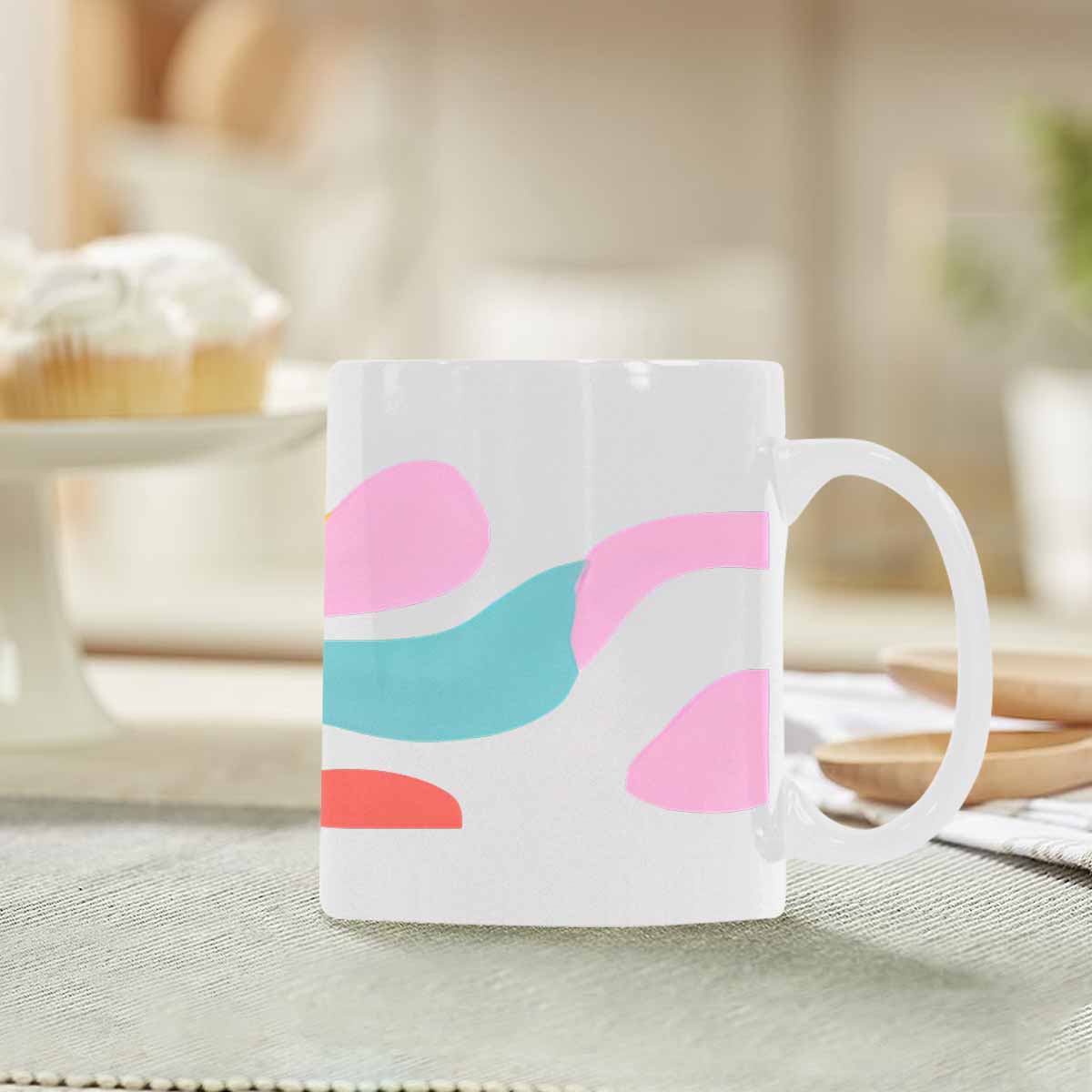 Quality Mug, coffee mug, tea cup, Bold Abstract, Set 1, design 4