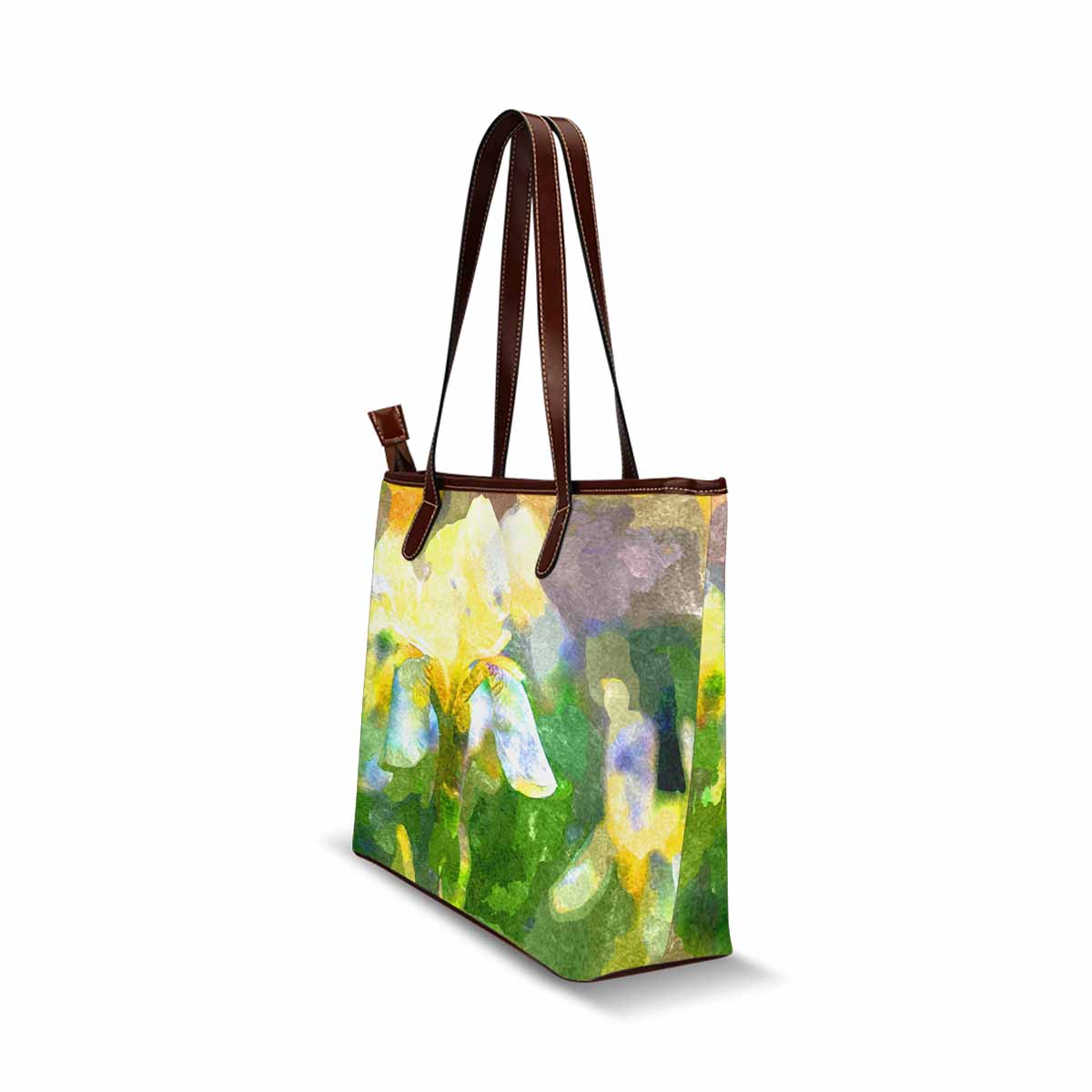 Classic Fabric handbag, watercolor floral, design 139