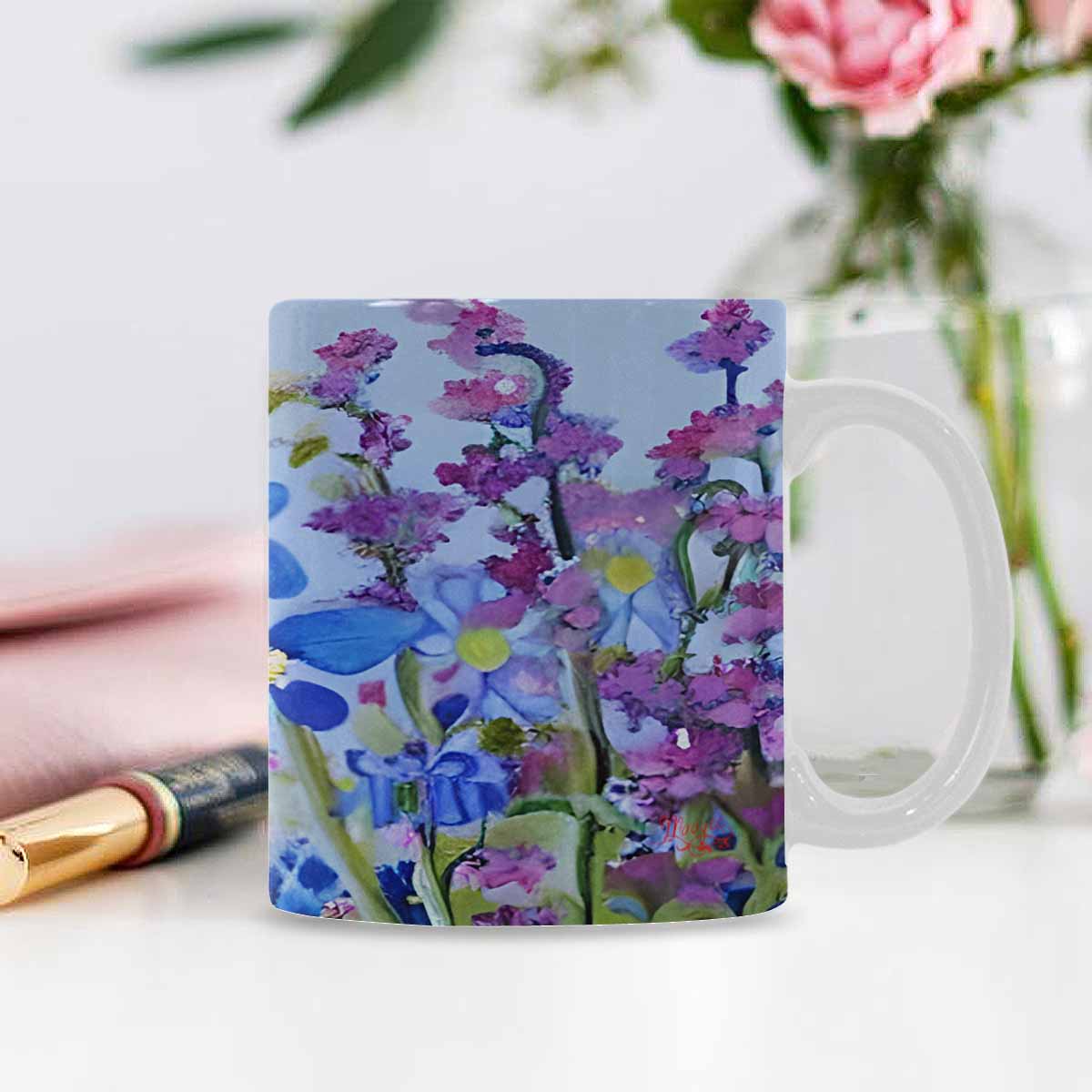 Quality Mug, coffee mug, tea cup, Bright florals, Set 1, Design 94