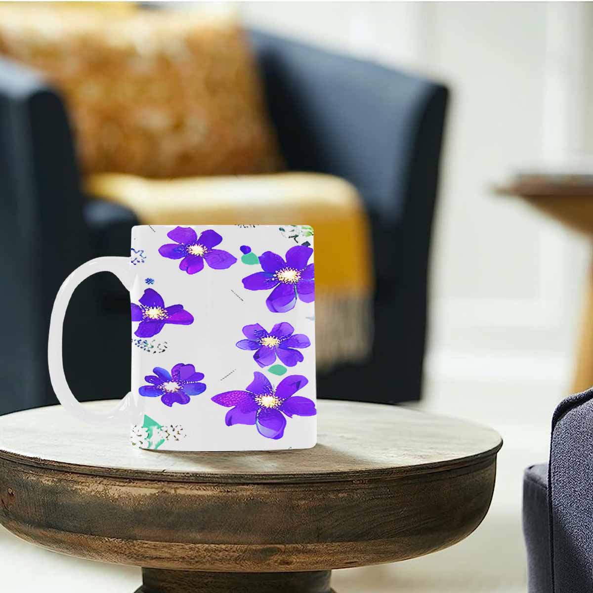 Quality Mug, coffee mug, tea cup, Bright florals, Set 1A, Design 141