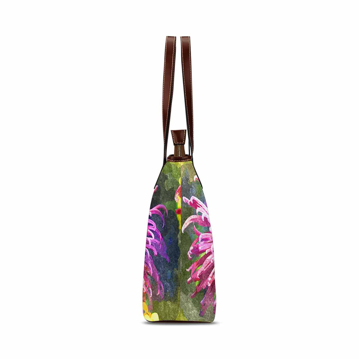 Classic Fabric handbag, watercolor floral, design 208