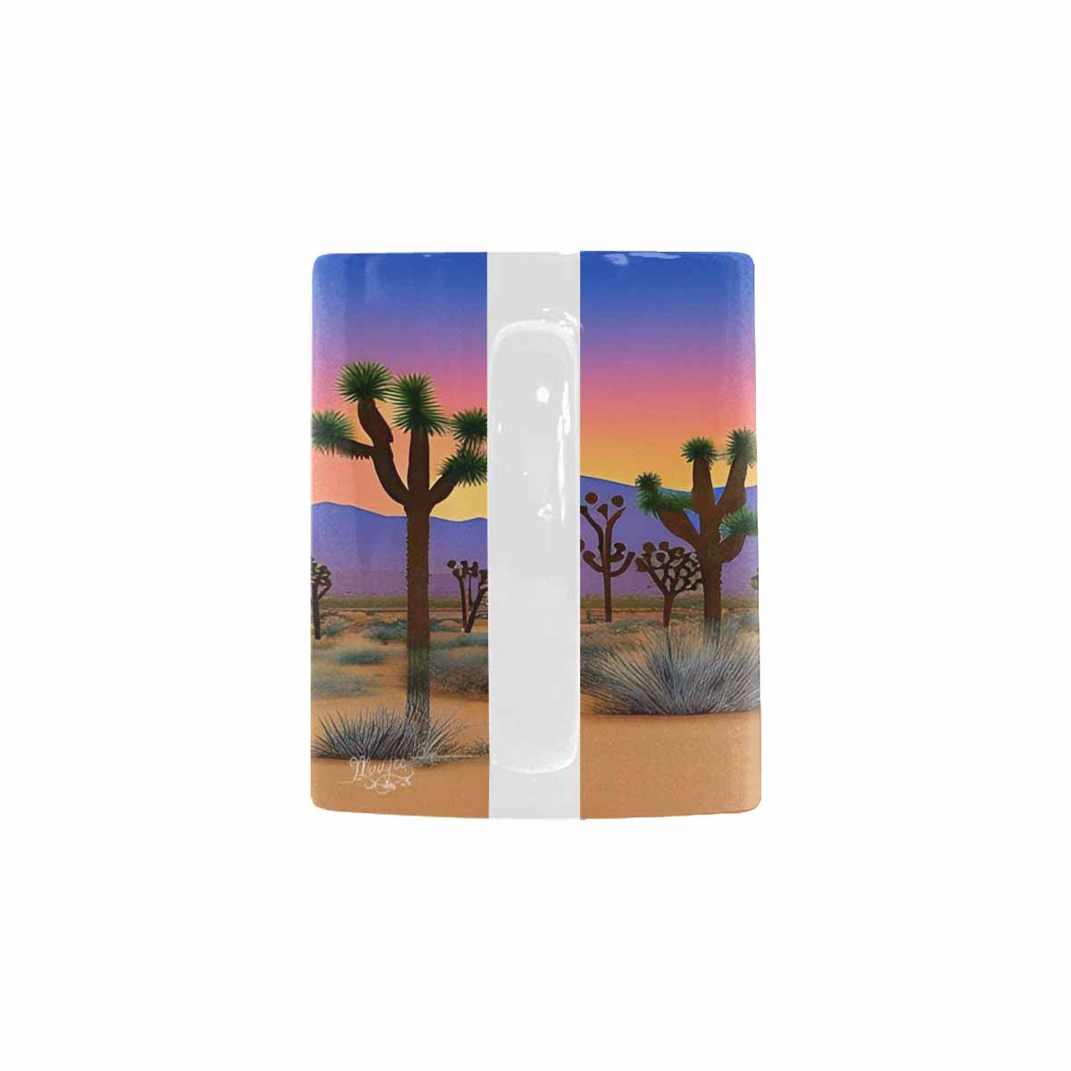 Coffee Mug, tea cup, desert scene, design 9