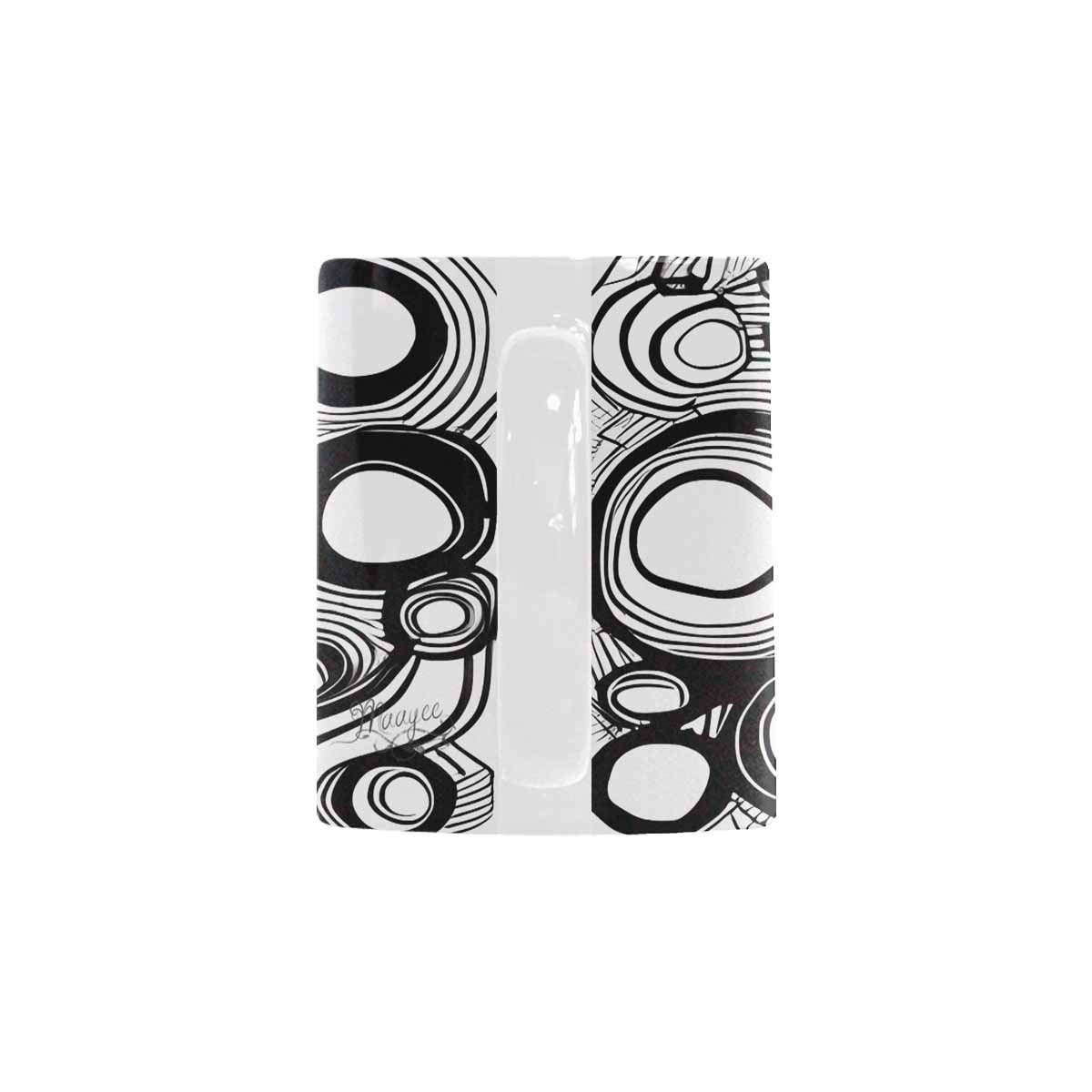 Quality Mug, coffee mug, tea cup, B & W Abstract, Set 1, design 36