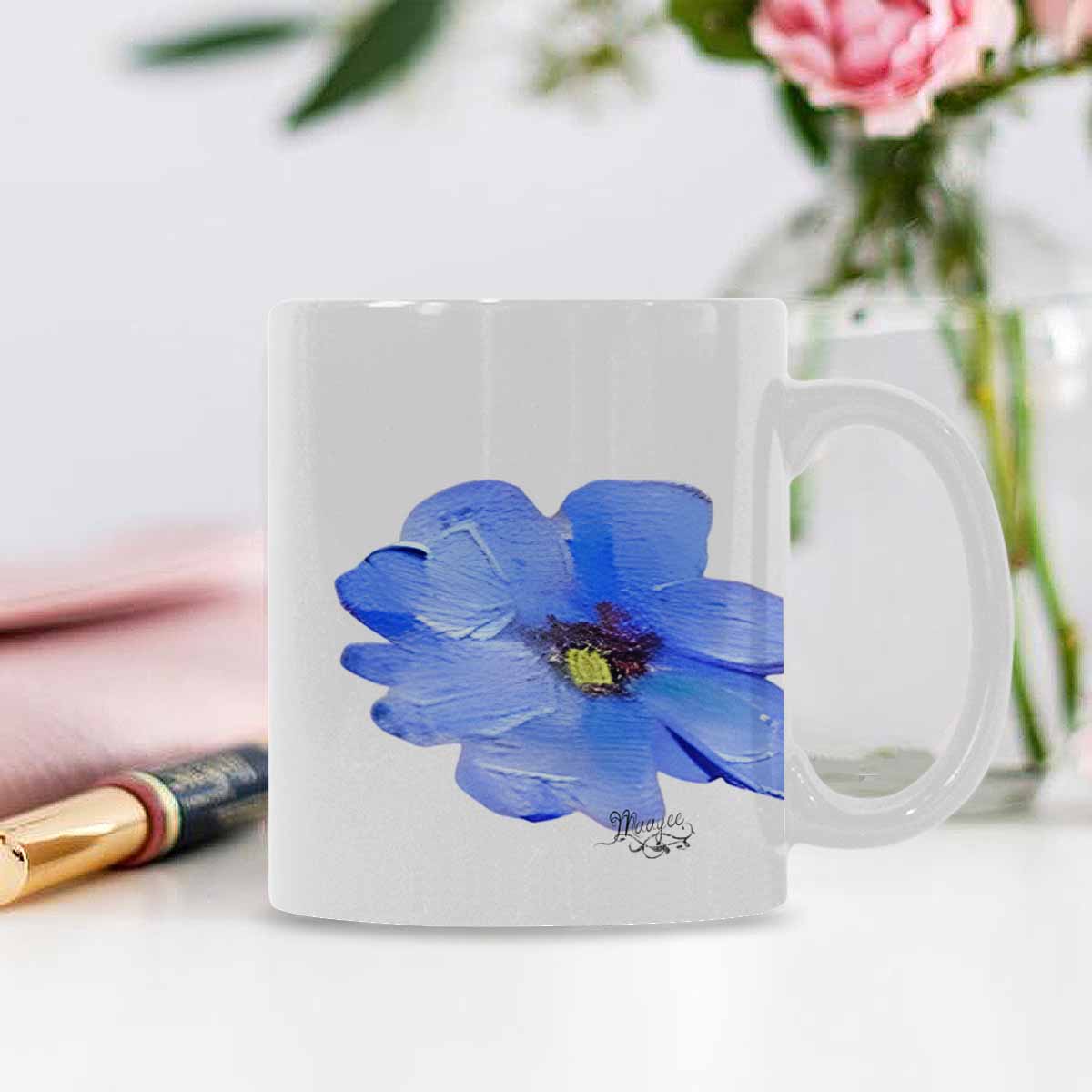 Quality Mug, coffee mug, tea cup, Bright florals, Set 1A, Design 163