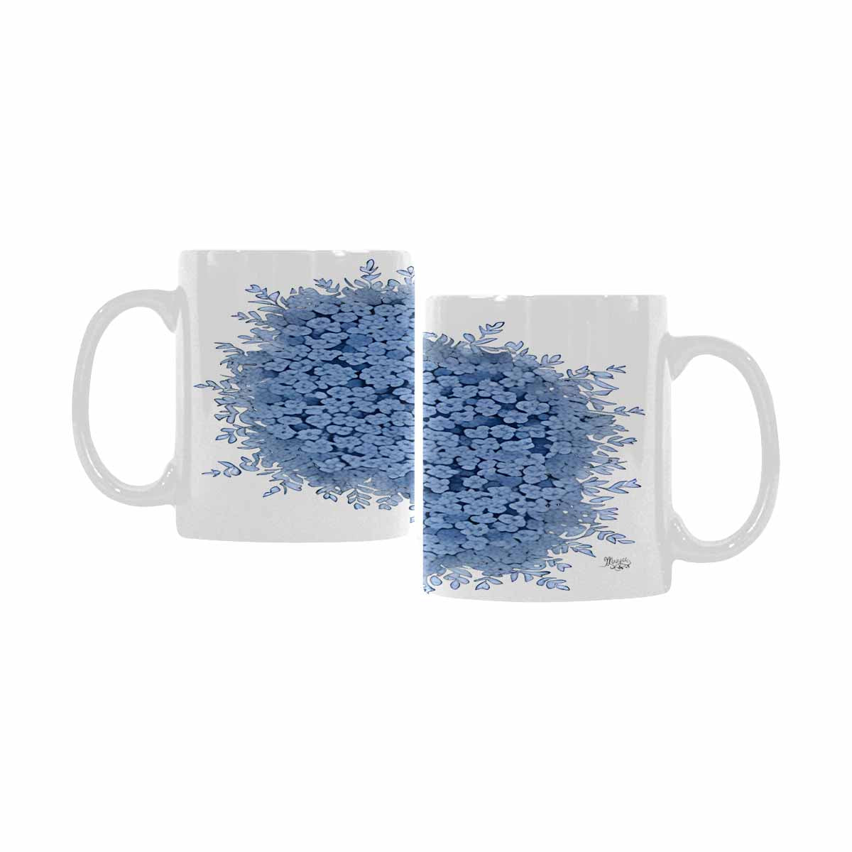 Quality Mug, coffee mug, tea cup, Bright florals, Set 2, design 14