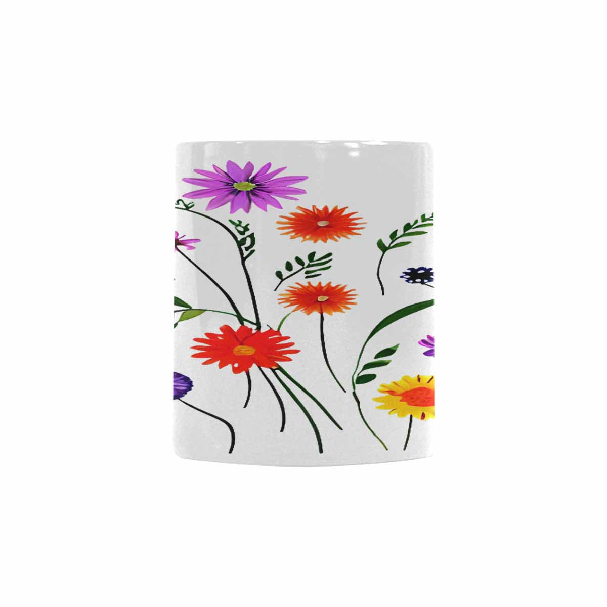 Quality Mug, coffee mug, tea cup, Bright florals, Set 2, design 84