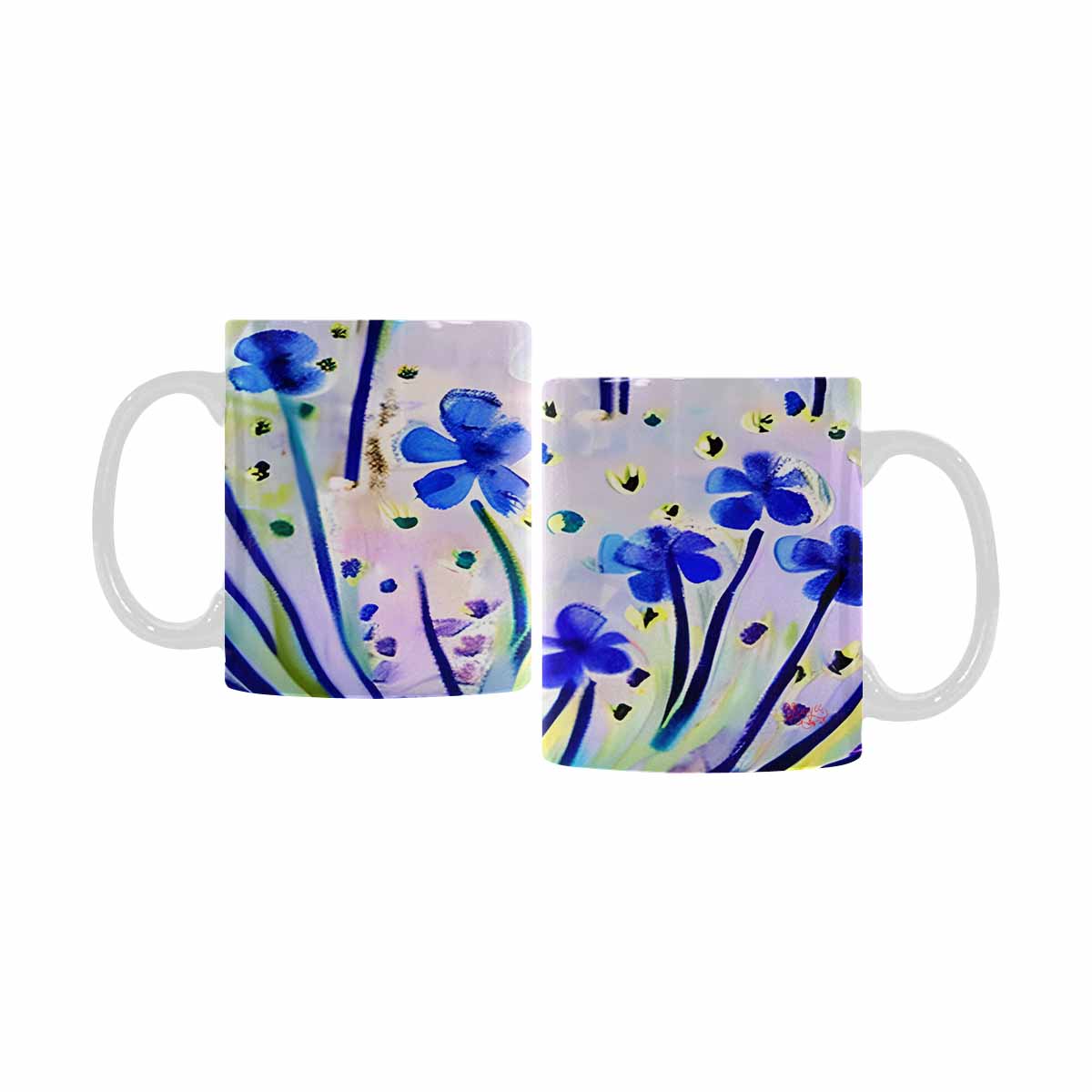 Quality Mug, coffee mug, tea cup, Bright florals, Set 1, Design 147