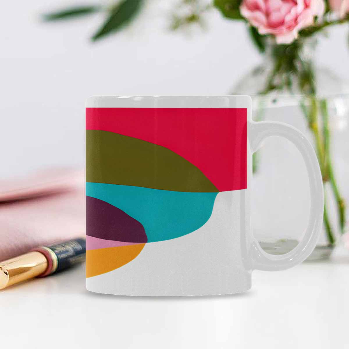 Quality Mug, coffee mug, tea cup, Bold Abstract, Set 1, design 117