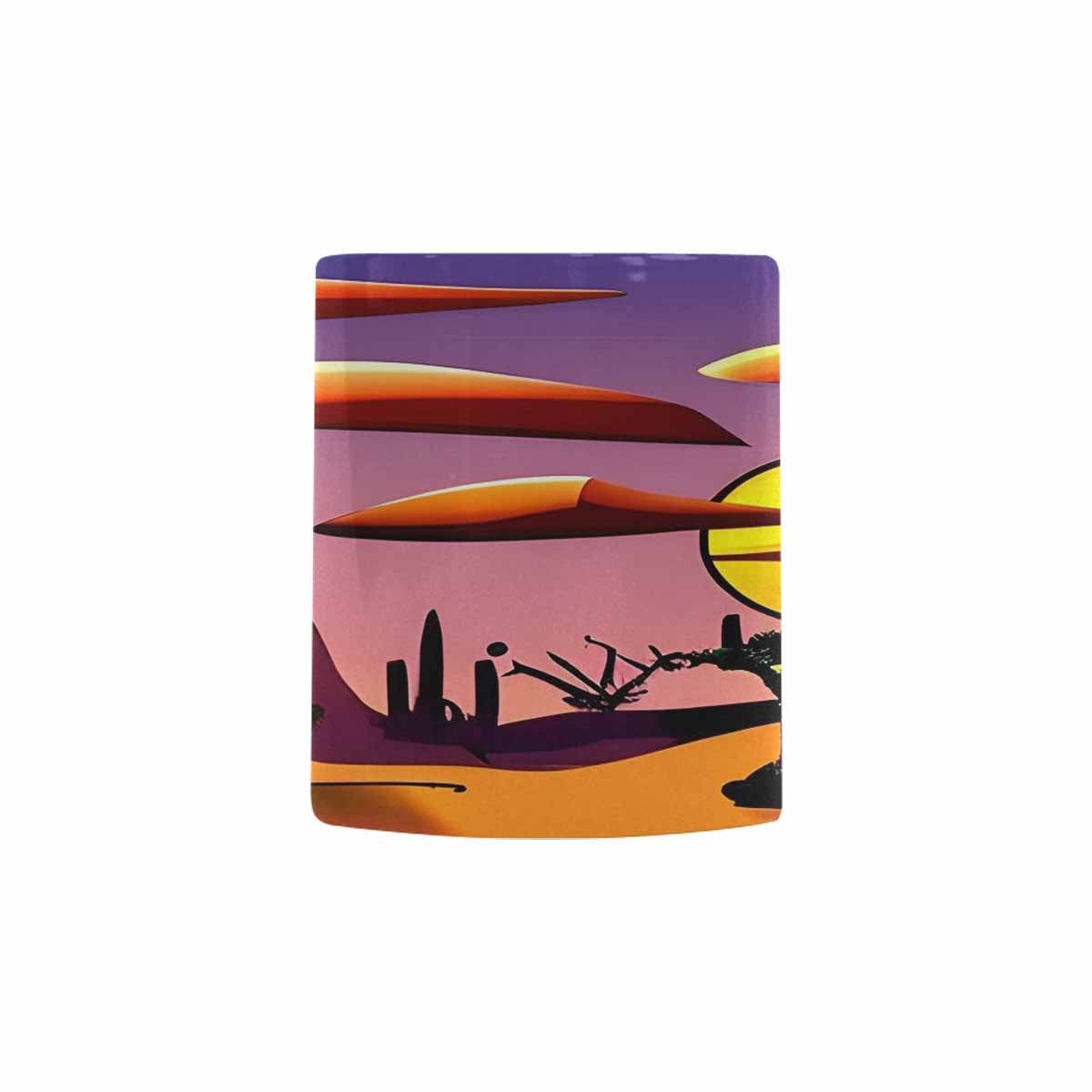 Coffee Mug, tea cup, desert scene, design 55