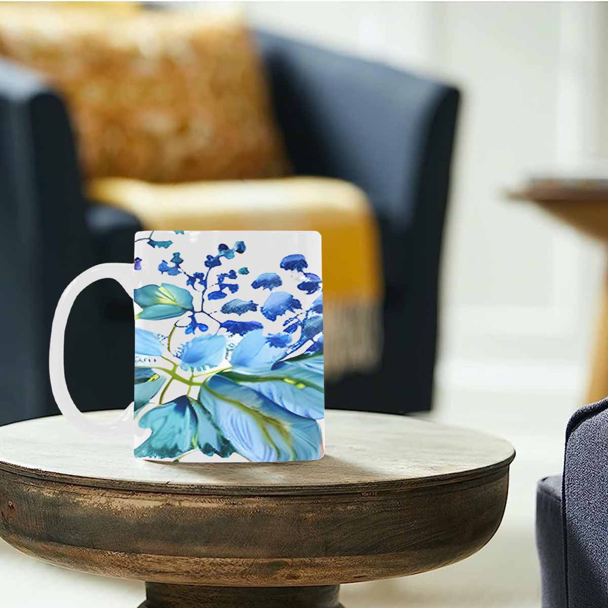 Quality Mug, coffee mug, tea cup, Bright florals, Set 1A, Design 21