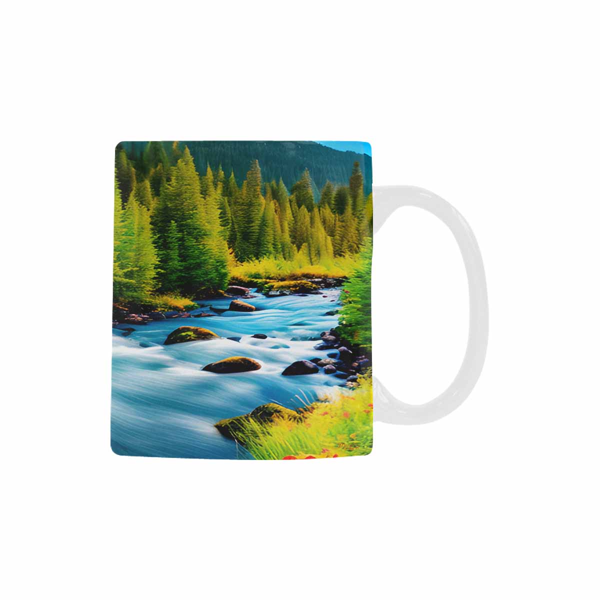 Rivers & Mountains Landscape mugs, set 1 design 16