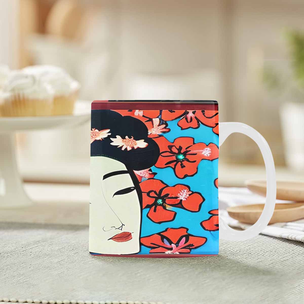 Quality Mug, coffee mug, tea cup, Asian Faces, Design 57