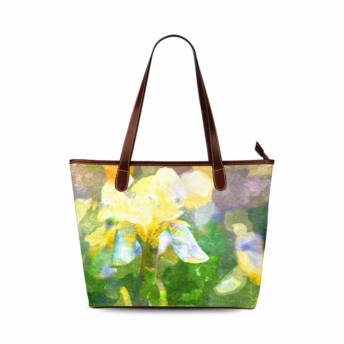 Classic Fabric handbag, watercolor floral, design 139