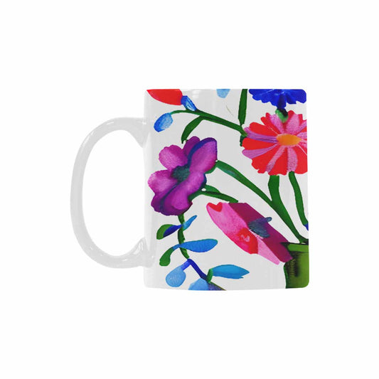 Quality Mug, coffee mug, tea cup, Bright florals, Set 1A, Design 114