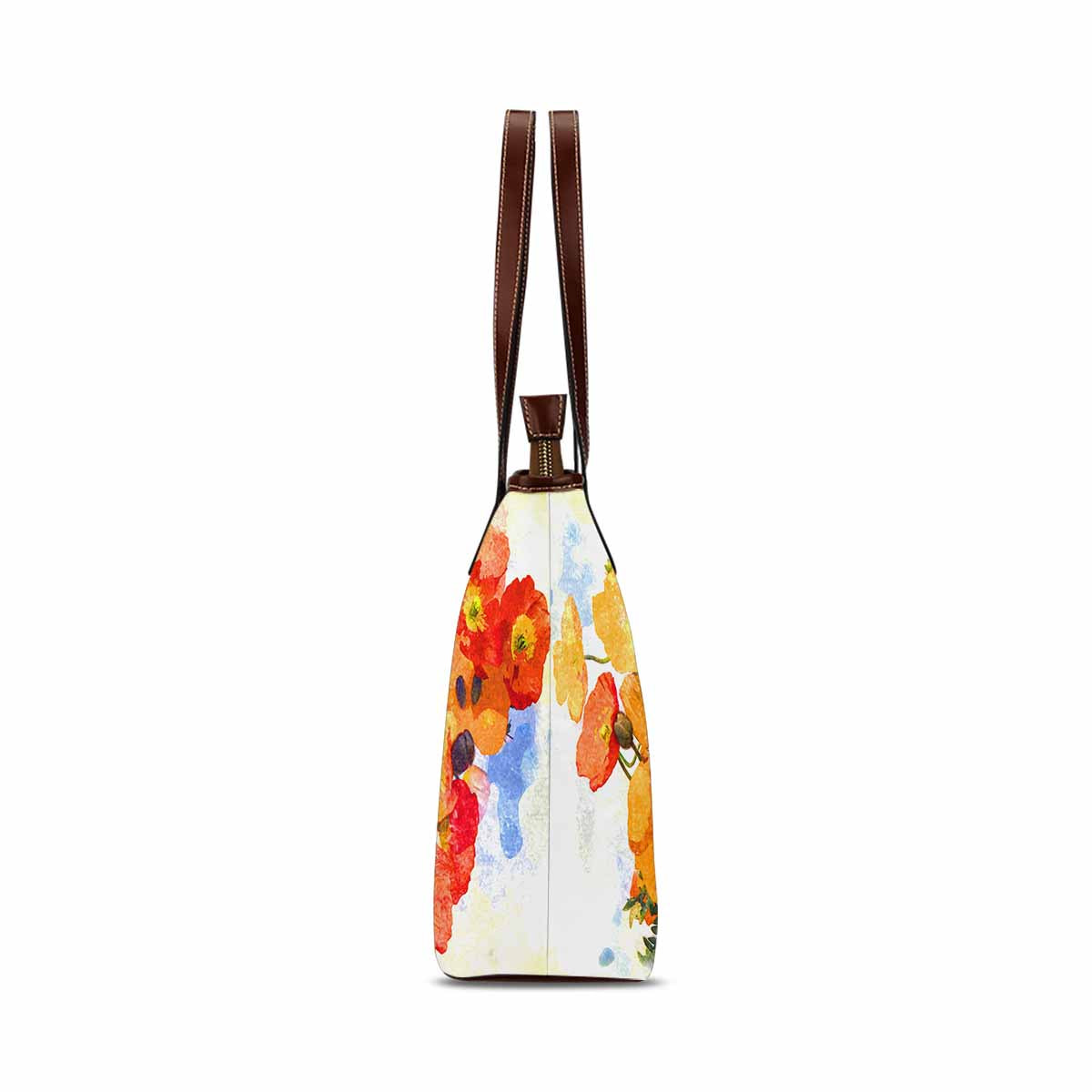 Classic Fabric handbag, watercolor floral, design 205