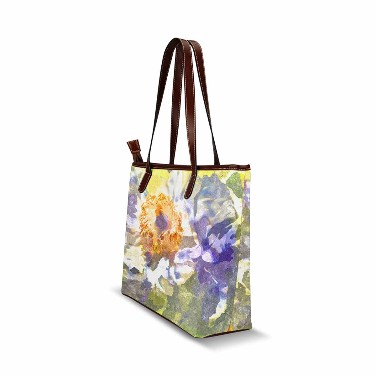 Classic Fabric handbag, watercolor floral, design 288