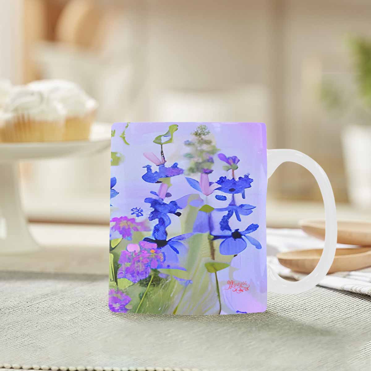 Quality Mug, coffee mug, tea cup, Bright florals, Set 1, Design 92
