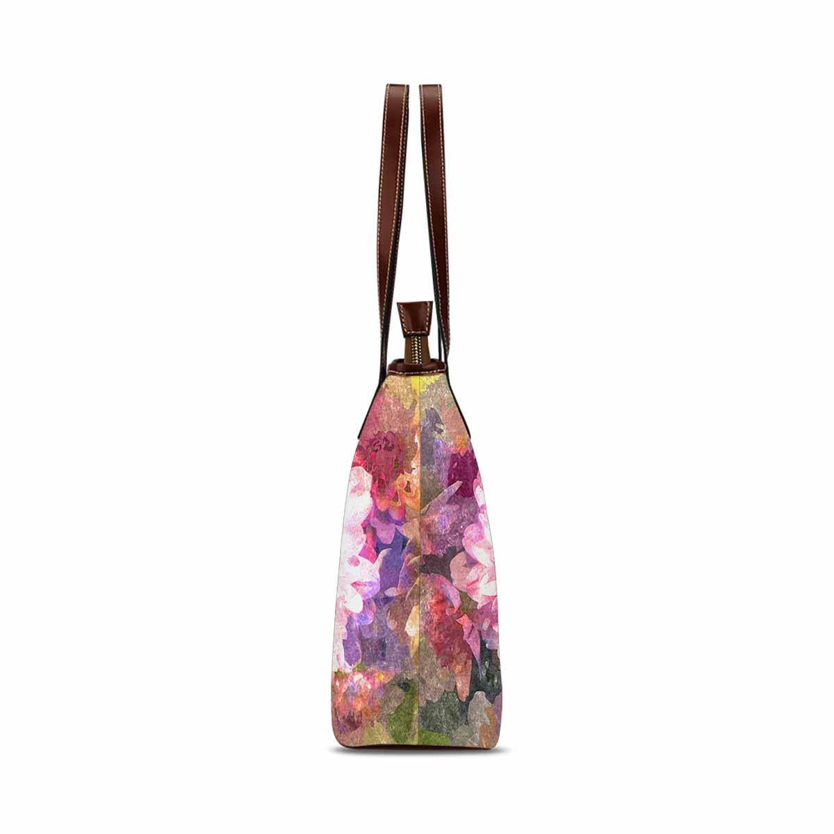 Classic Fabric handbag, watercolor floral, design 32