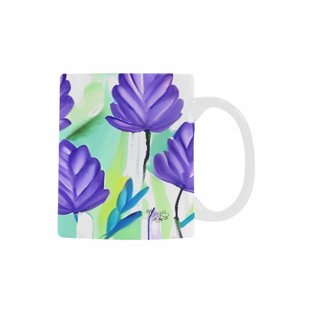 Quality Mug, coffee mug, tea cup, Bright florals, Set 1A, Design 62