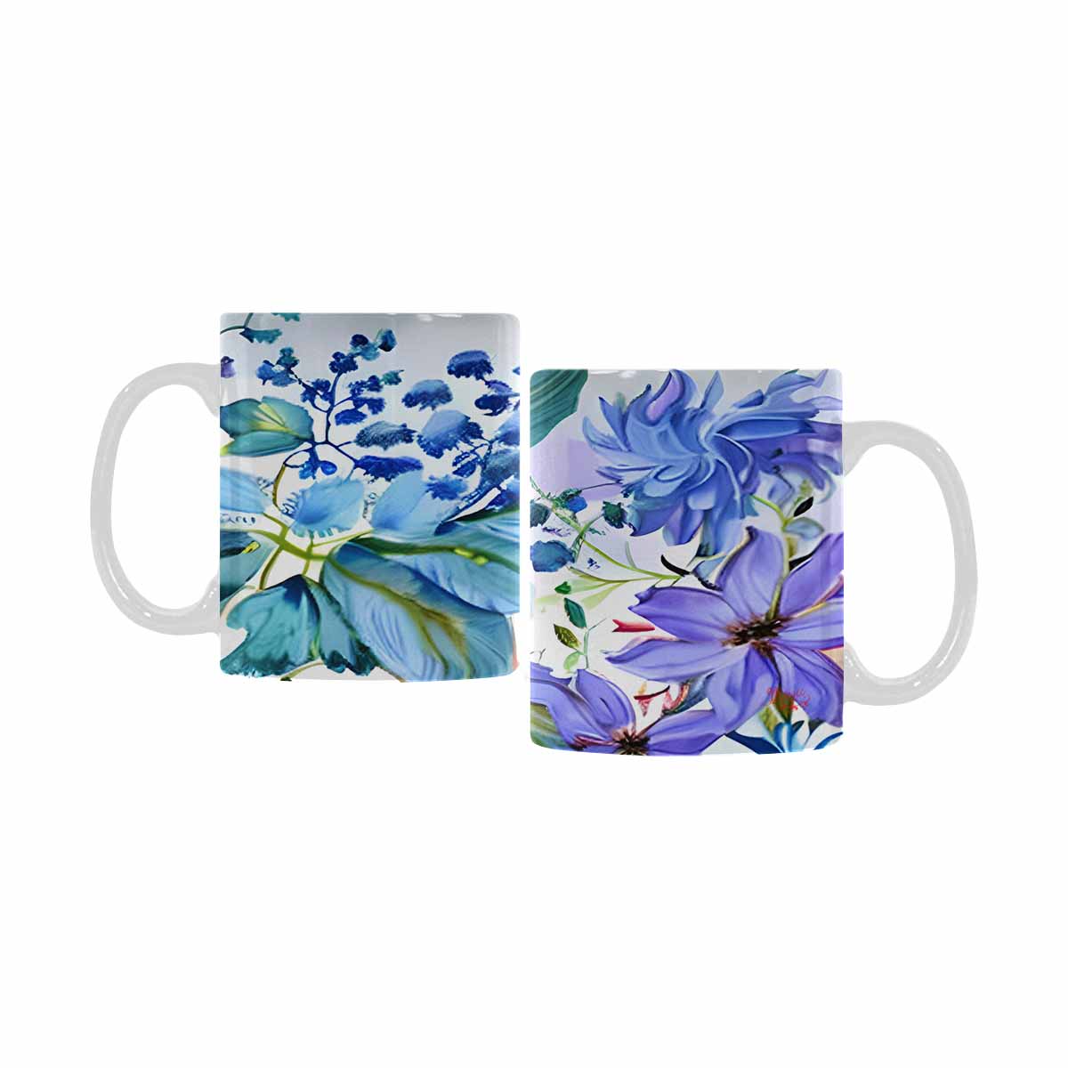 Quality Mug, coffee mug, tea cup, Bright florals, Set 1, Design 21