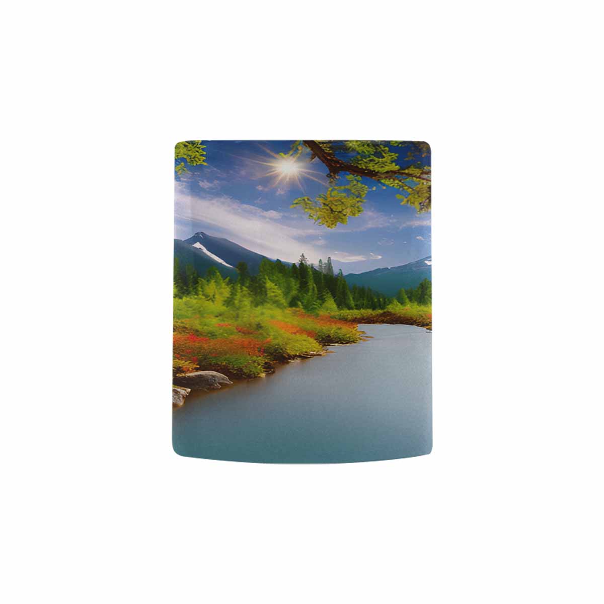 Rivers & Mountains Landscape mugs, set 1 design 10